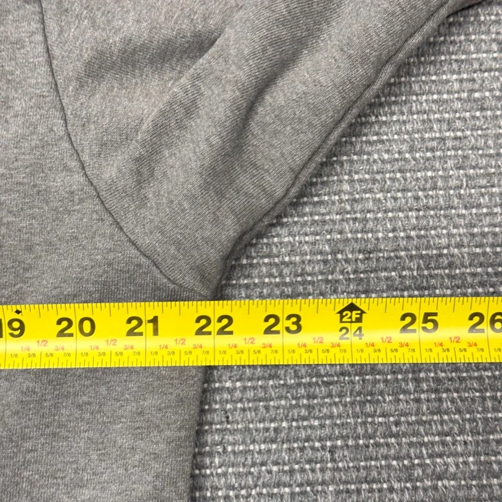 The North Face Mens Grey Orange Graphic Pullover Hoodie Never Stop Exploring Med